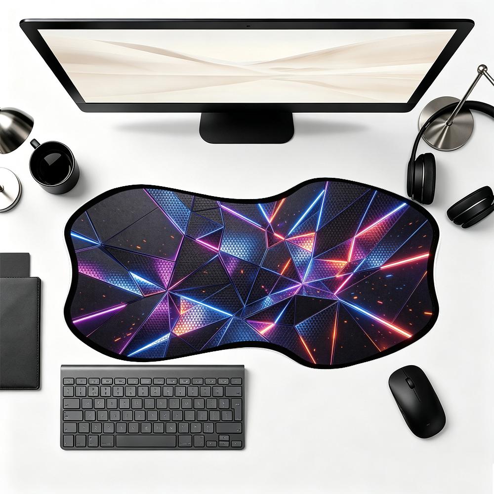 Office And Tech - Games Playmat Blue Cyber Spiral Tech