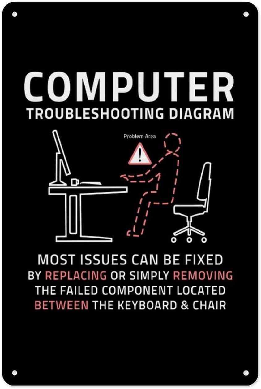 Metal Tin Sign 8 X 12 Inch - F - Office And Tech 评论和价格
