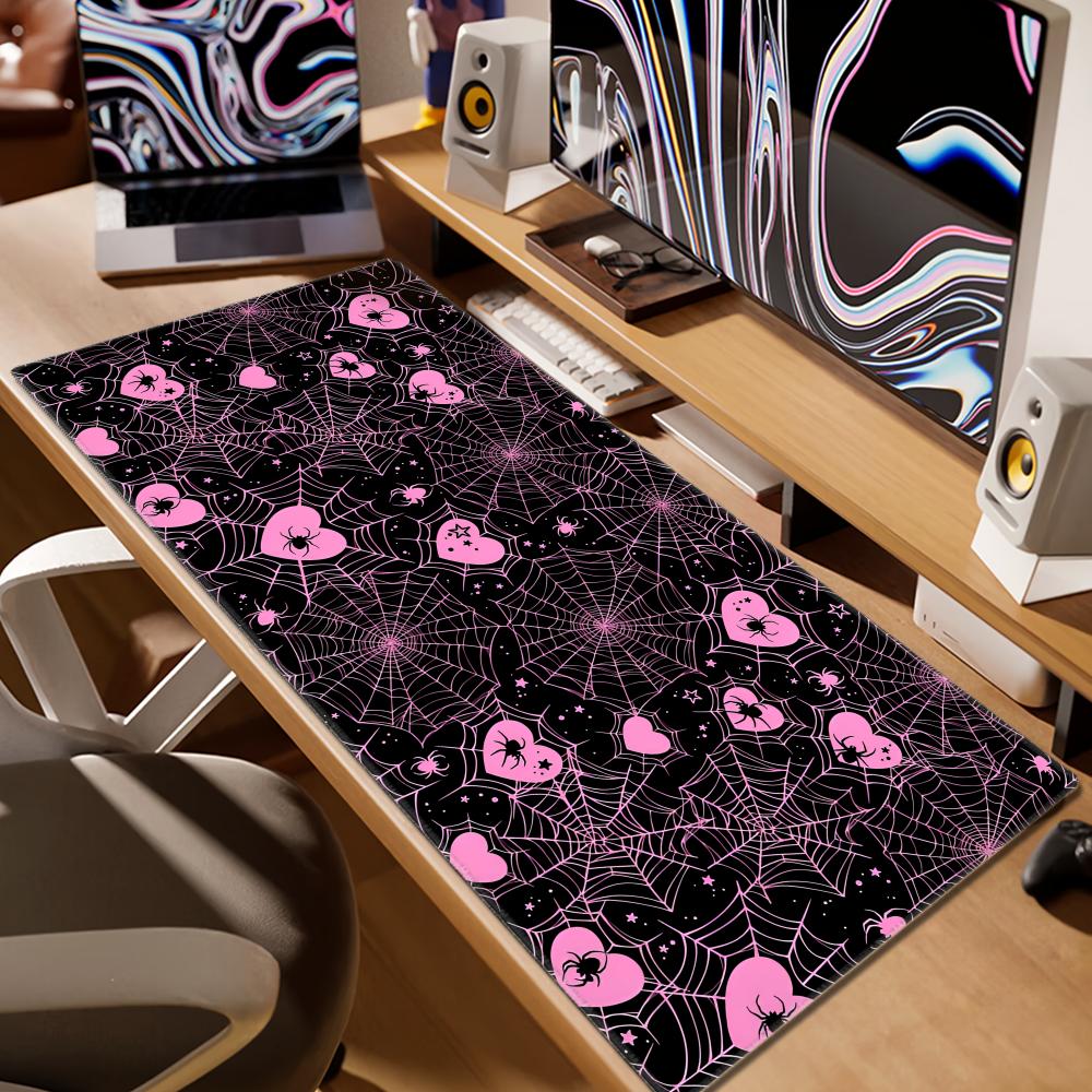90x40 White or Pink Spiderweb  - Office And Tech 评论和价格