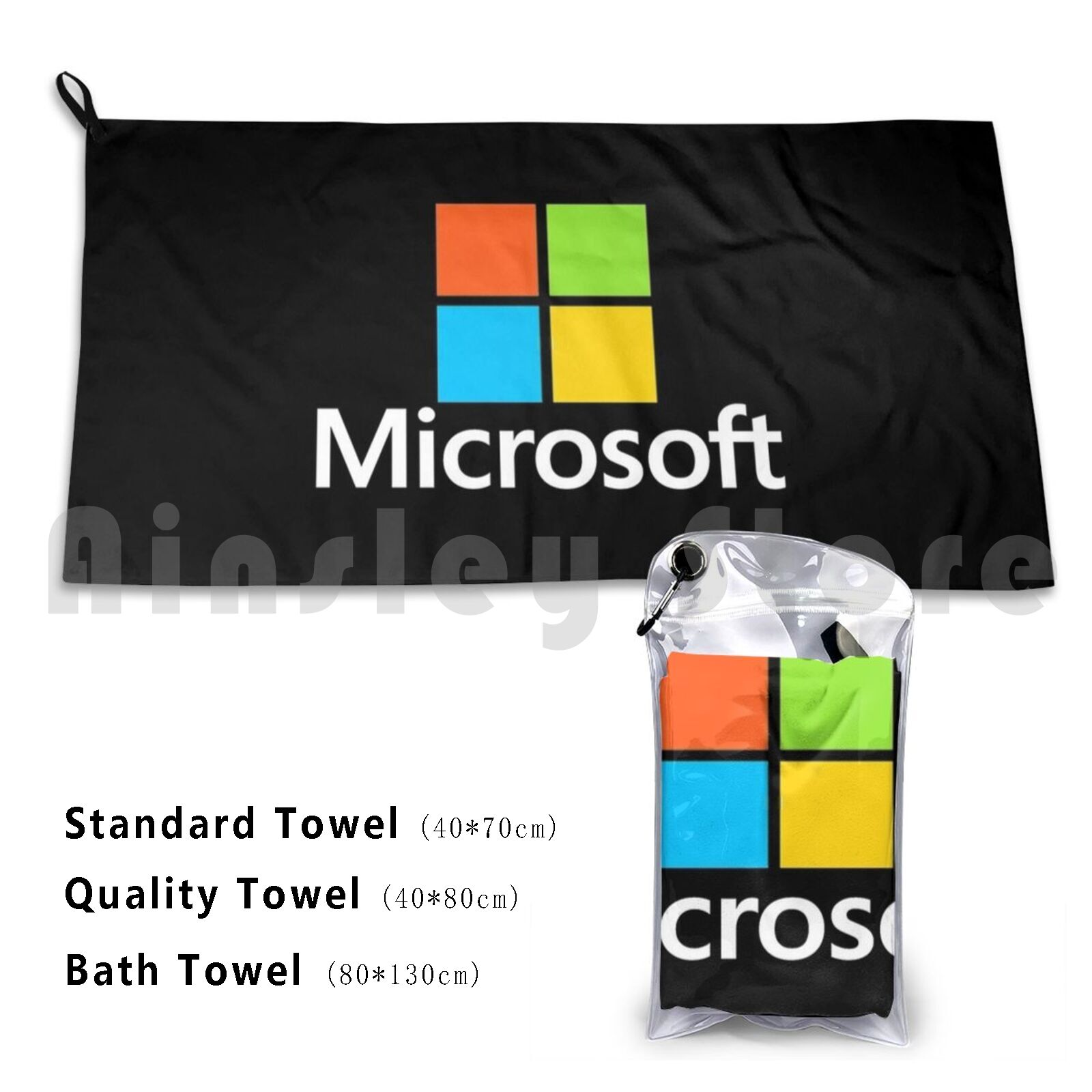 Microsoft Type Bath Towel Beac - Office Tech Typing 评论和价格